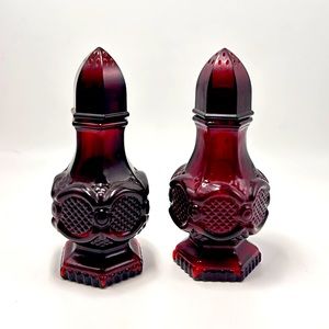 Avon Cape Cod dish set. Salt and Pepper shakers. Mint condition.